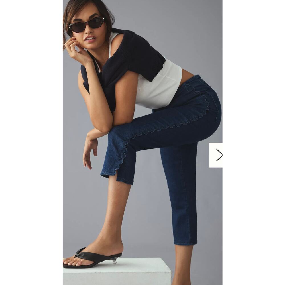 Maeve High-Rise Pedal Pusher Jeans